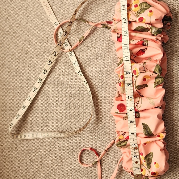 AGUA BY AGUA BENDITA Eneldo Band Swim Top In Floral Print size M - Picture 7 of 8